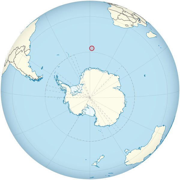 Bouvet Island on the globe (Antarctica centered).png
