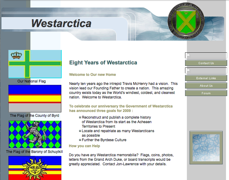 Westarctica.org Screenshot.png